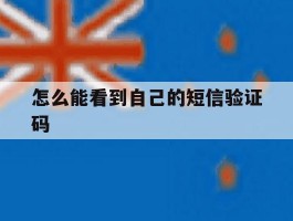 怎么能看到自己的短信验证码