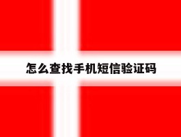 怎么查找手机短信验证码