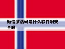 短信激活码是什么软件啊安全吗的简单介绍