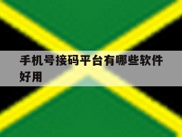 手机号接码平台有哪些软件好用