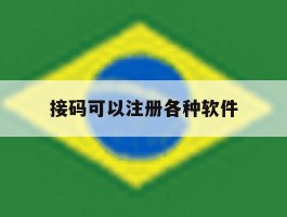 接码可以注册各种软件