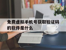 免费虚拟手机号获取验证码的软件是什么的简单介绍