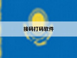接码打码软件