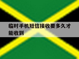 临时手机短信接收要多久才能收到