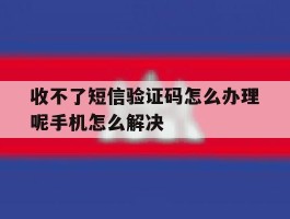 包含收不了短信验证码怎么办理呢手机怎么解决的词条
