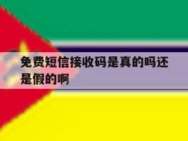 免费短信接收码是真的吗还是假的啊