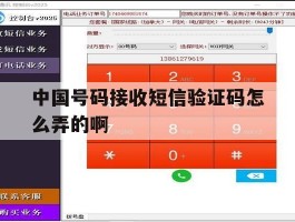 中国号码接收短信验证码怎么弄的啊