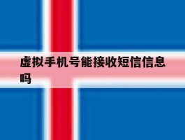 虚拟手机号能接收短信信息吗
