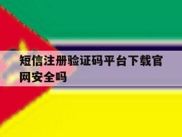 短信注册验证码平台下载官网安全吗