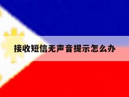 接收短信无声音提示怎么办