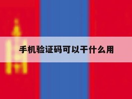 手机验证码可以干什么用的简单介绍