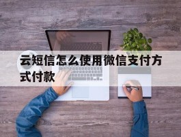 云短信怎么使用微信支付方式付款