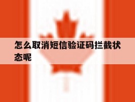 怎么取消短信验证码拦截状态呢
