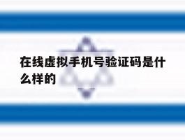 在线虚拟手机号验证码是什么样的
