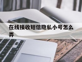 在线接收短信隐私小号怎么弄
