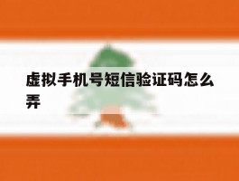 虚拟手机号短信验证码怎么弄