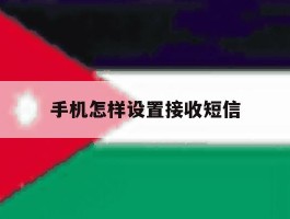 手机怎样设置接收短信
